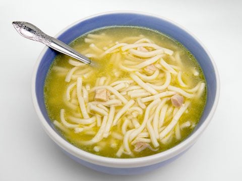 5. What is a chicken noodle in Campbell's Chicken Noodle Soup?
