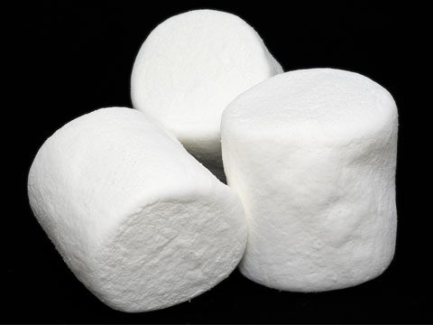 7. Marshmallows used to soothe sore throats.