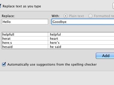Tinker with autocorrect