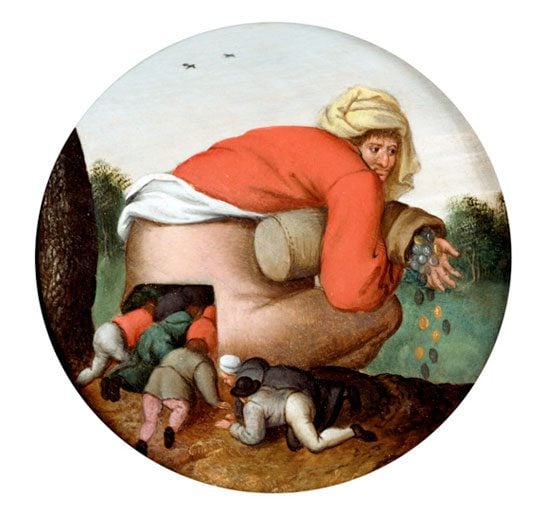  "The Flatterers" — Pieter Brueghel the Younger, 1592