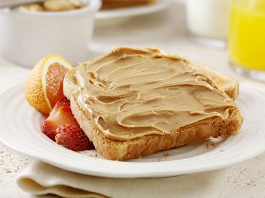 You opt for butter over peanut butter
