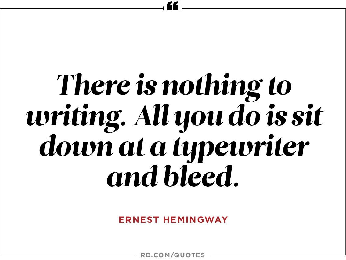 18 Quotes for Writers from Ernest Hemingway