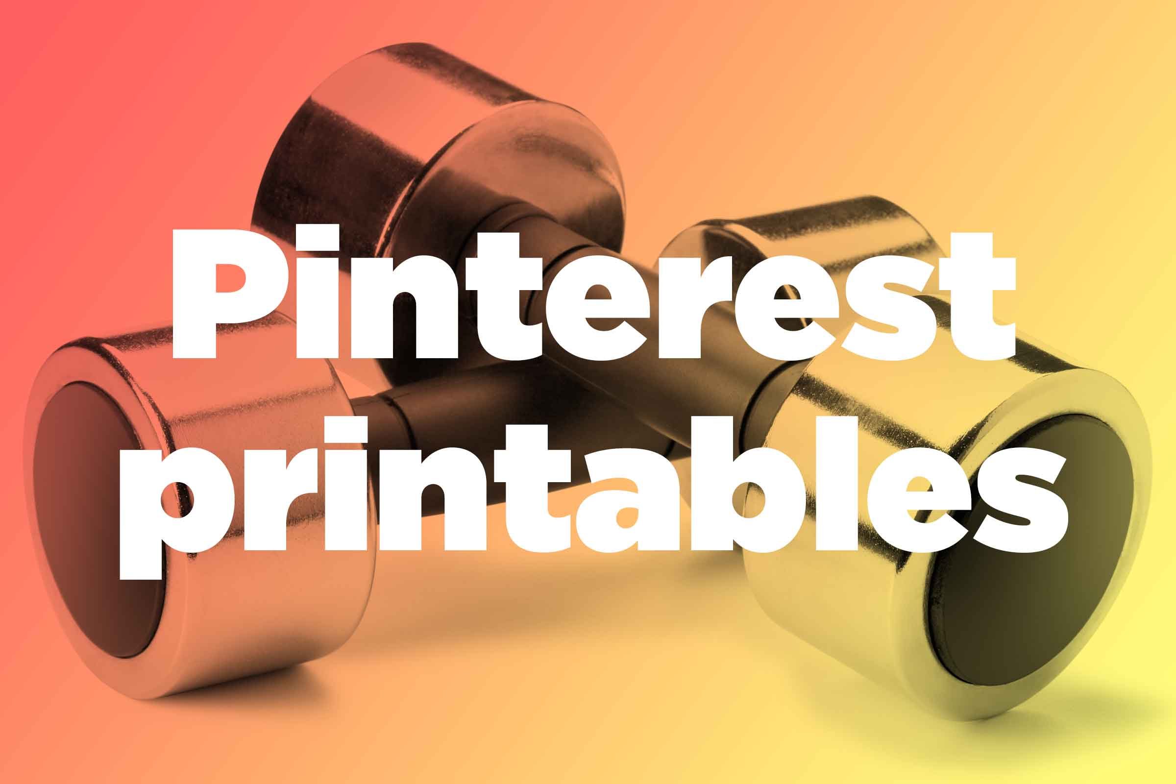 Try printables from Pinterest