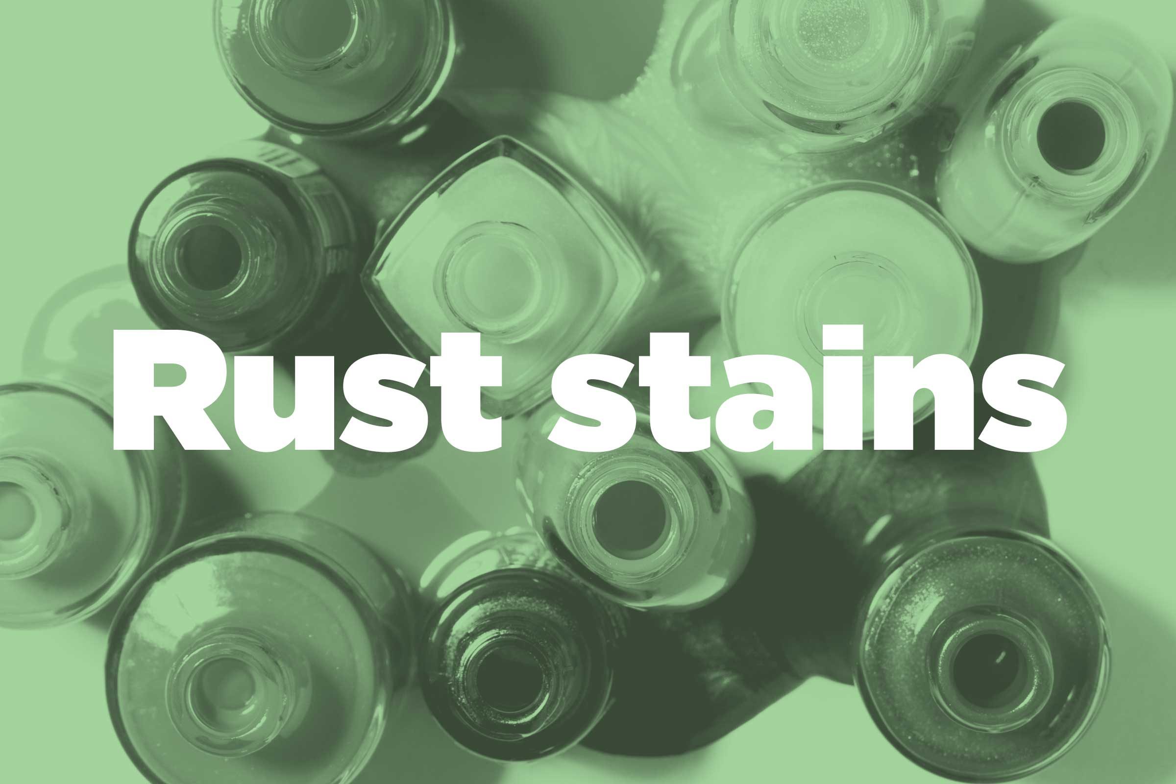 Prevent rust stains