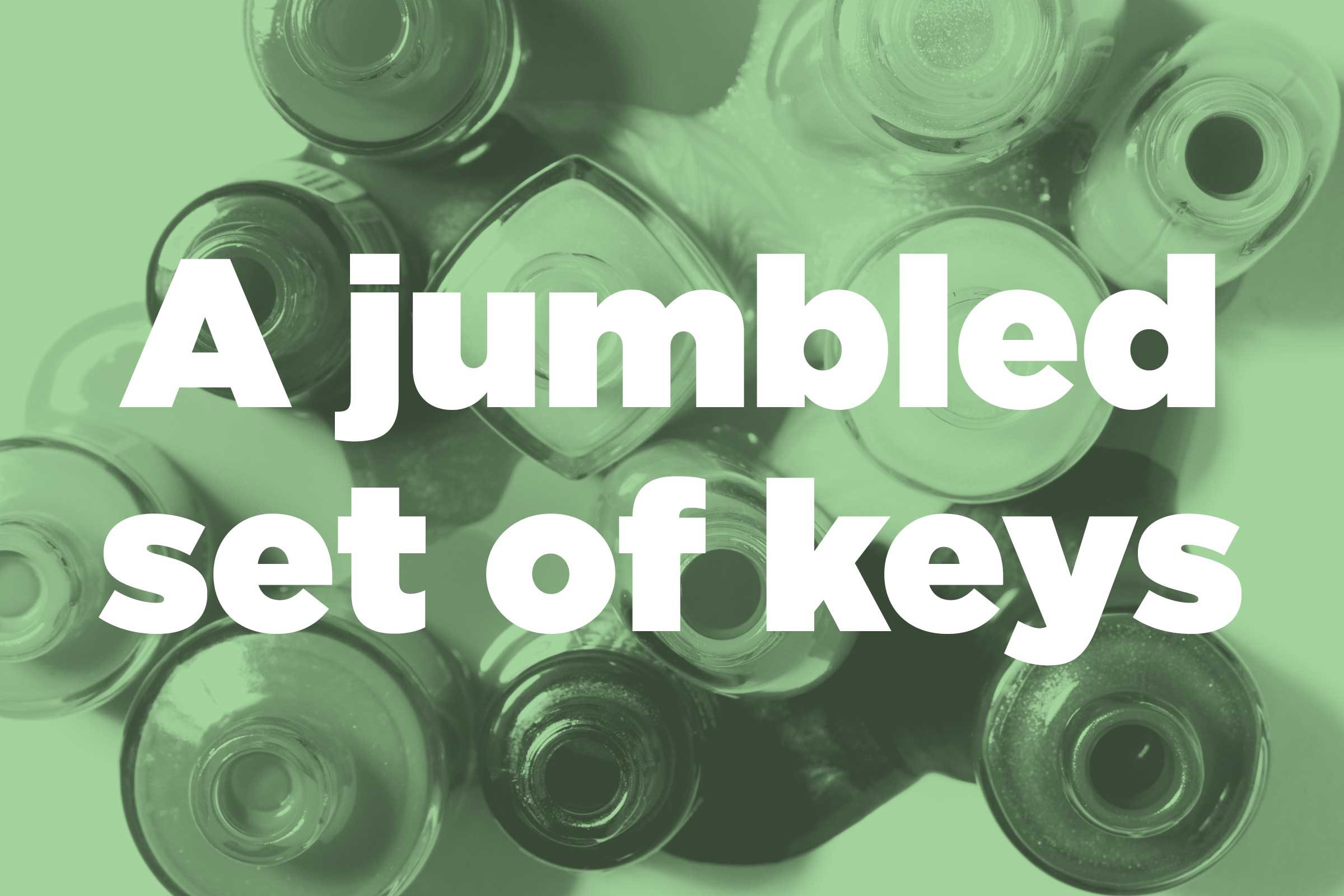 Organize a jumbled set of keys