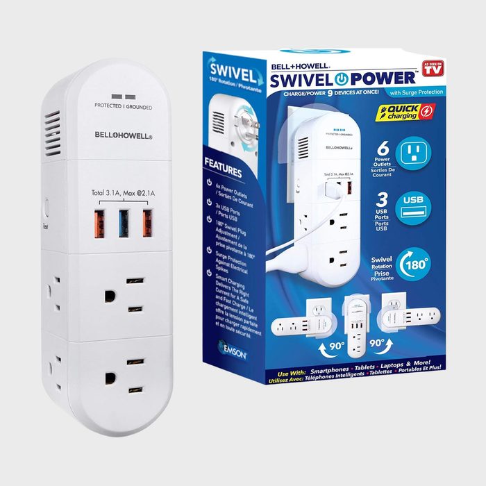 Swivel Power Strip And Charging Station