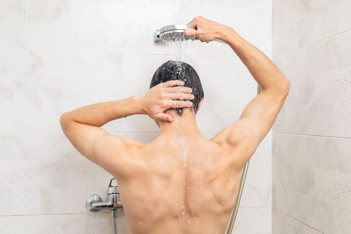 Man Taking A Shower