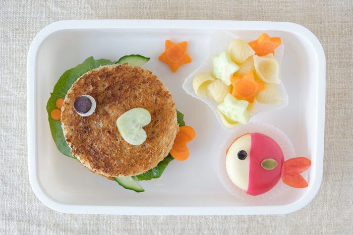 Fish lunch box, fun food art for kids
