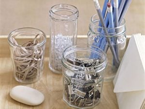 cut the clutter mason jars