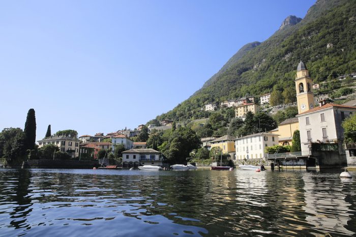 George Clooney summer residence Villa L'Oleandra in Laglio at Lake Como in Italy on September 25, 2014