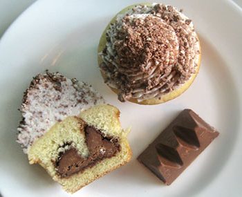 bake it in a cake, toblerone cupcakes