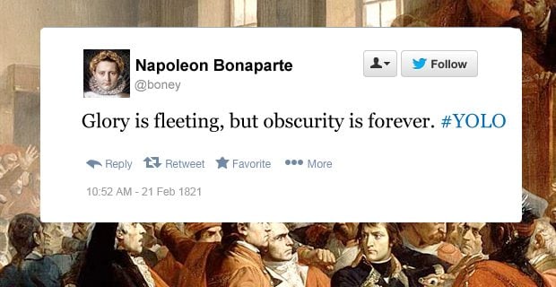 Napoleon funny tweets obscurity