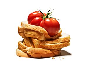 Bread and tomato