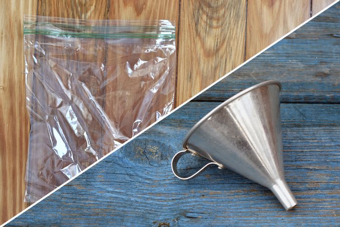 funnel plastic bag uses life hacks reusable 