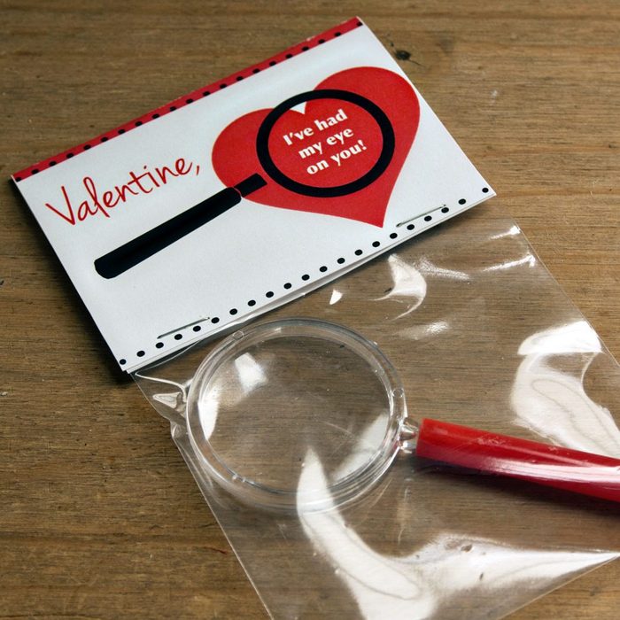 Magnify Glass Valentines Day Card
