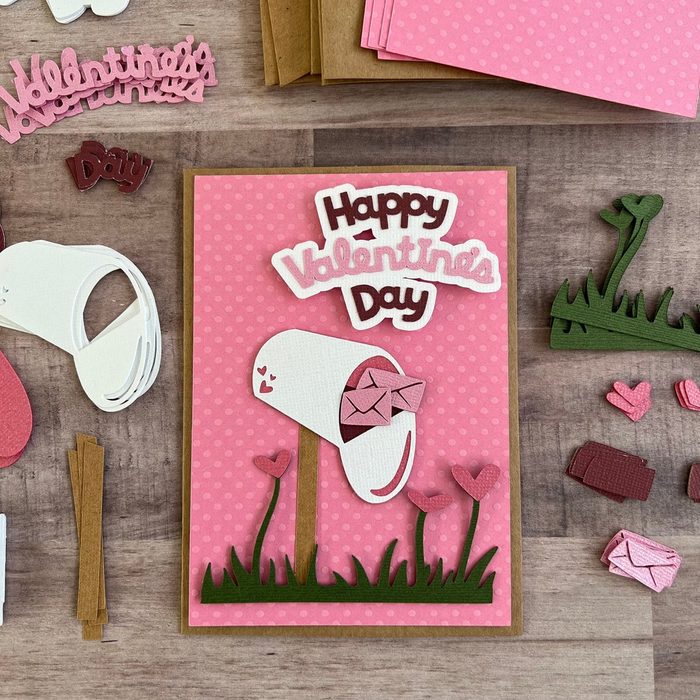 Valentines Day Mailbox love letters Card 