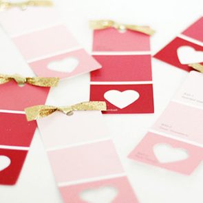 valentine's day cards paint chips