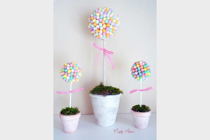jelly bean topiary easter crafts