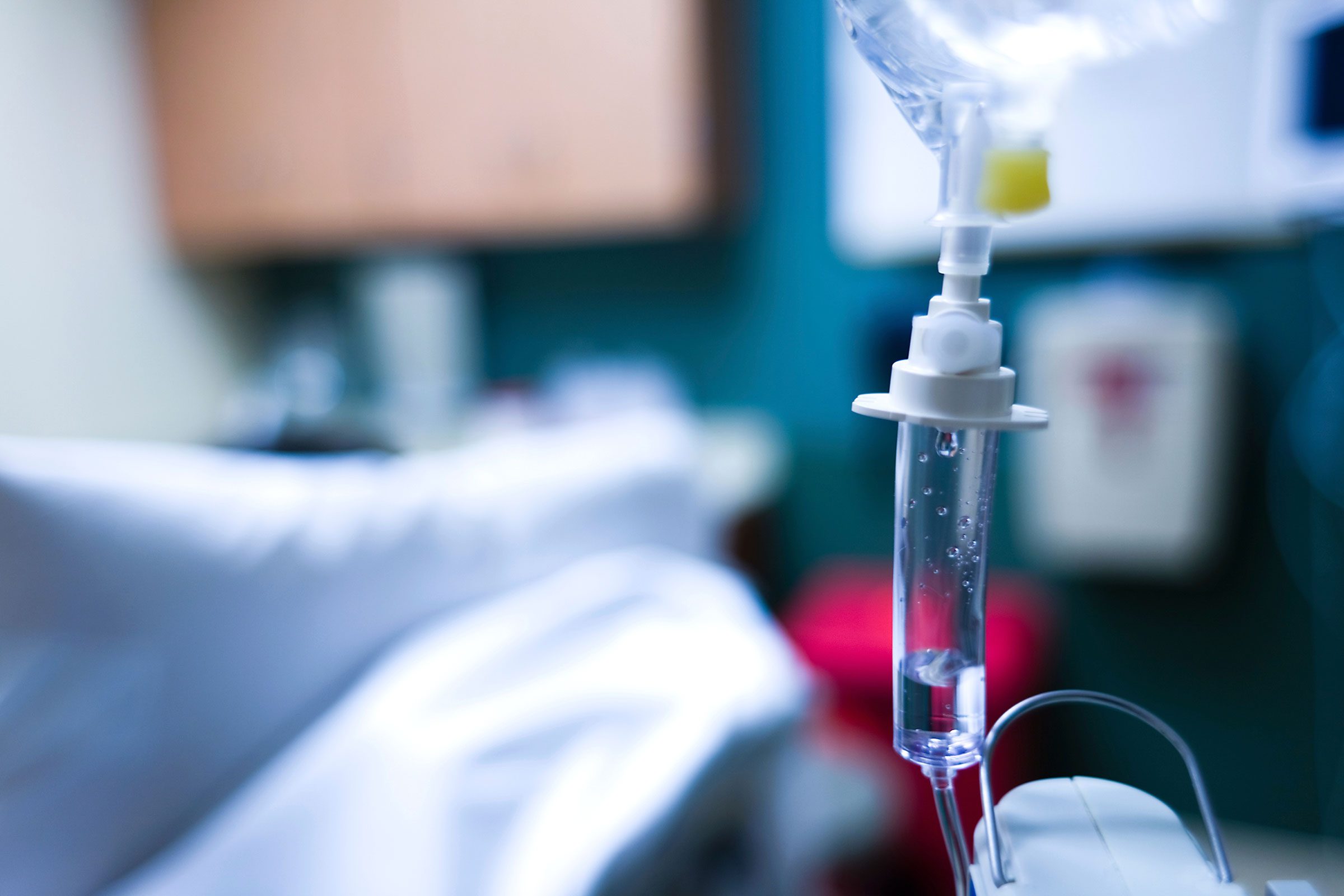 IV drip equipment in hospital
