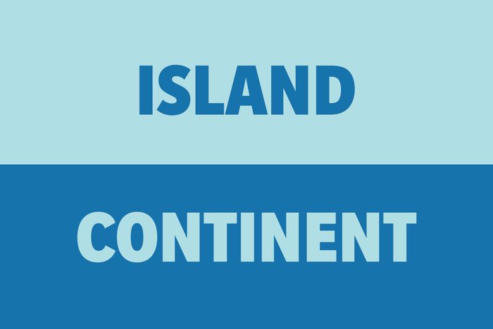Island vs Continent