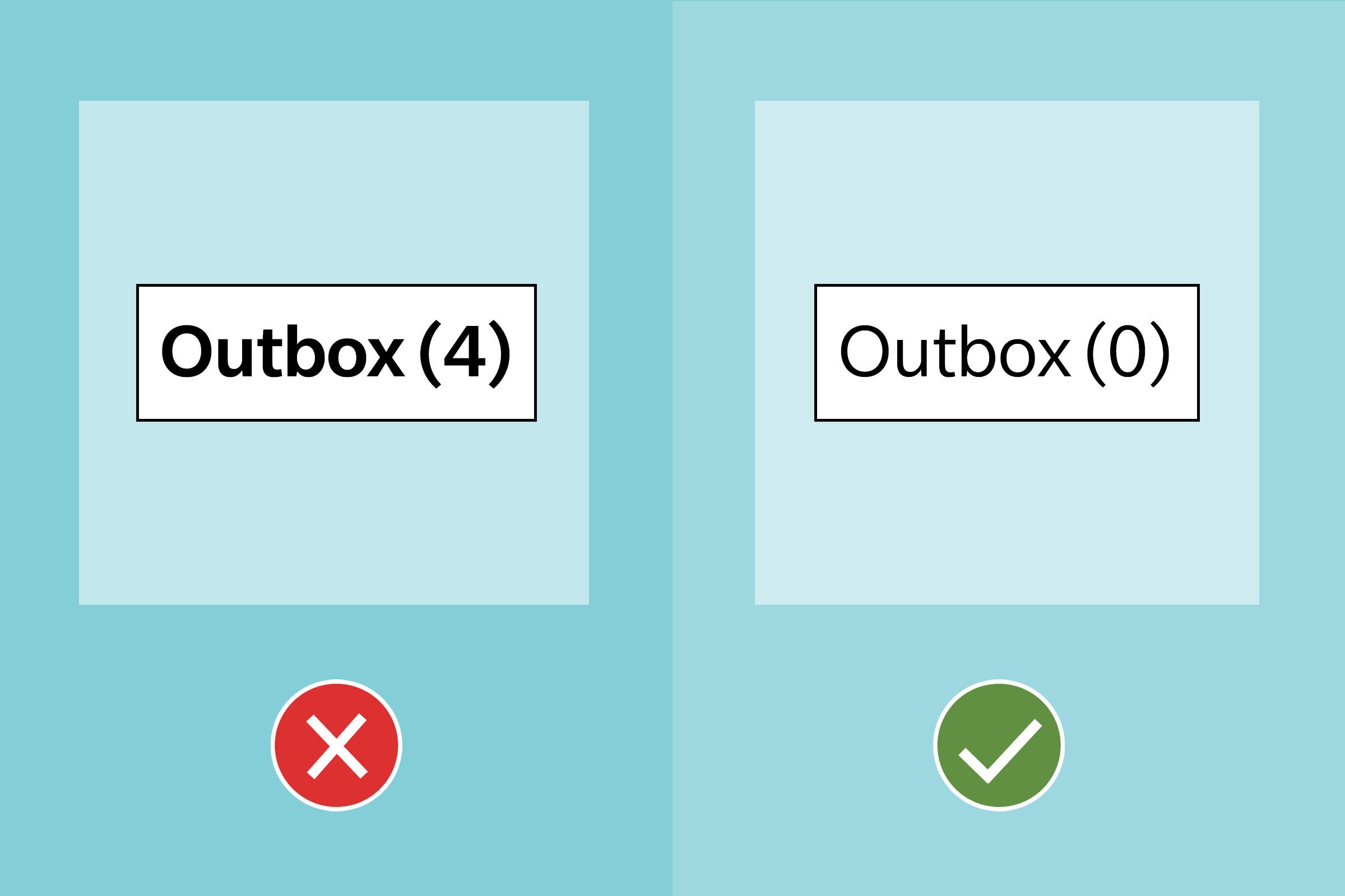 Email Etiquette Tip 21 Keep Outbox At Zero