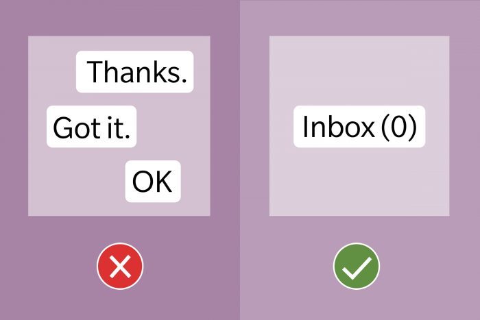 Email Etiquette Tip Avoid One Word Replies
