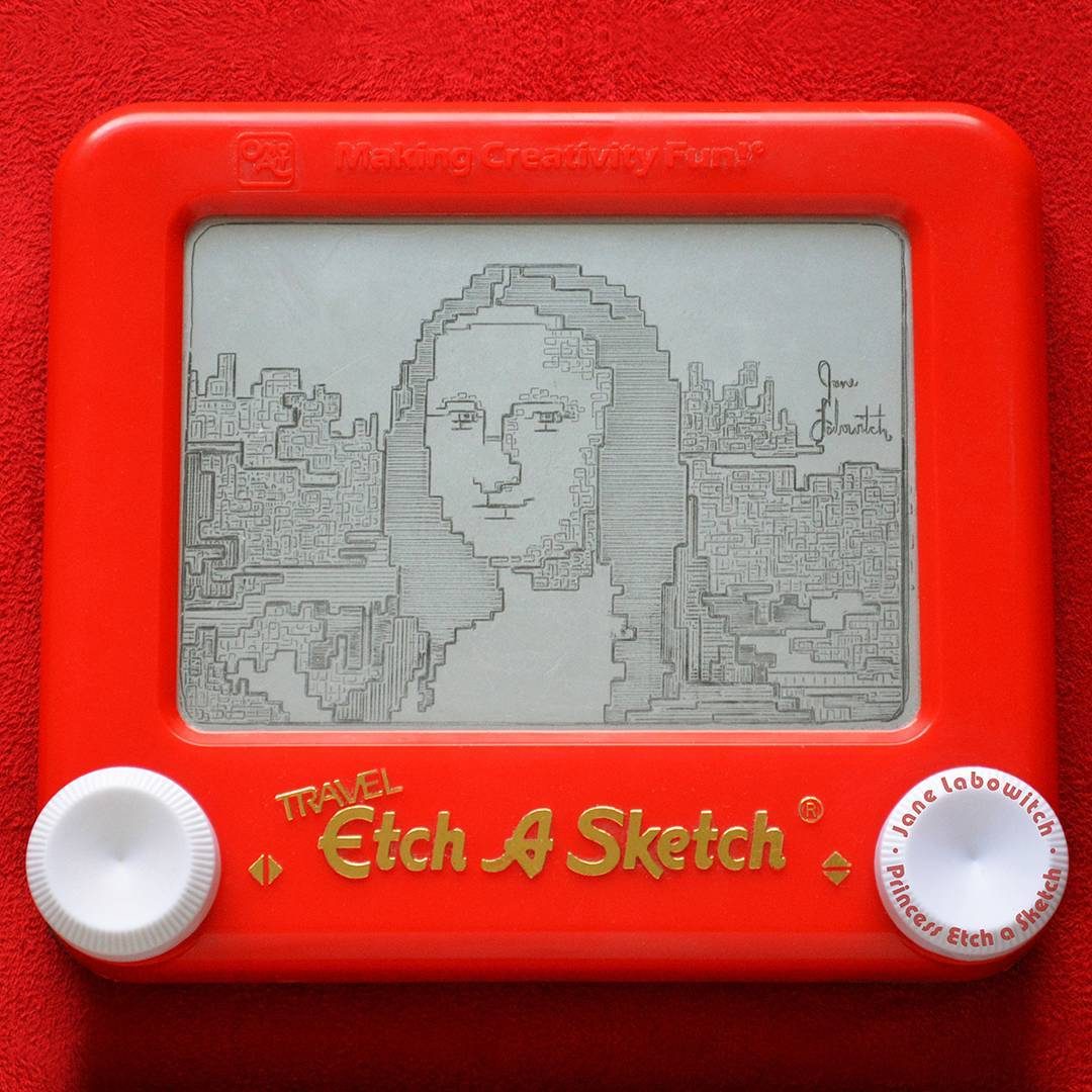 Animal Etch A Sketch Drawings for Kids
