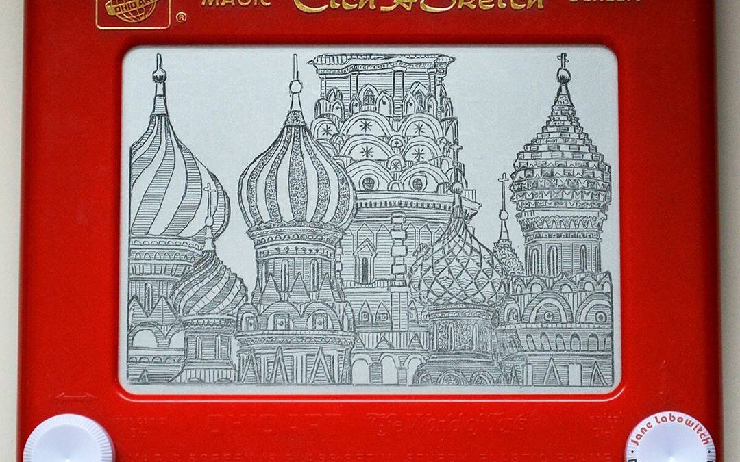 Etch A Sketch Art This Girls Work Is Mind Blowing
