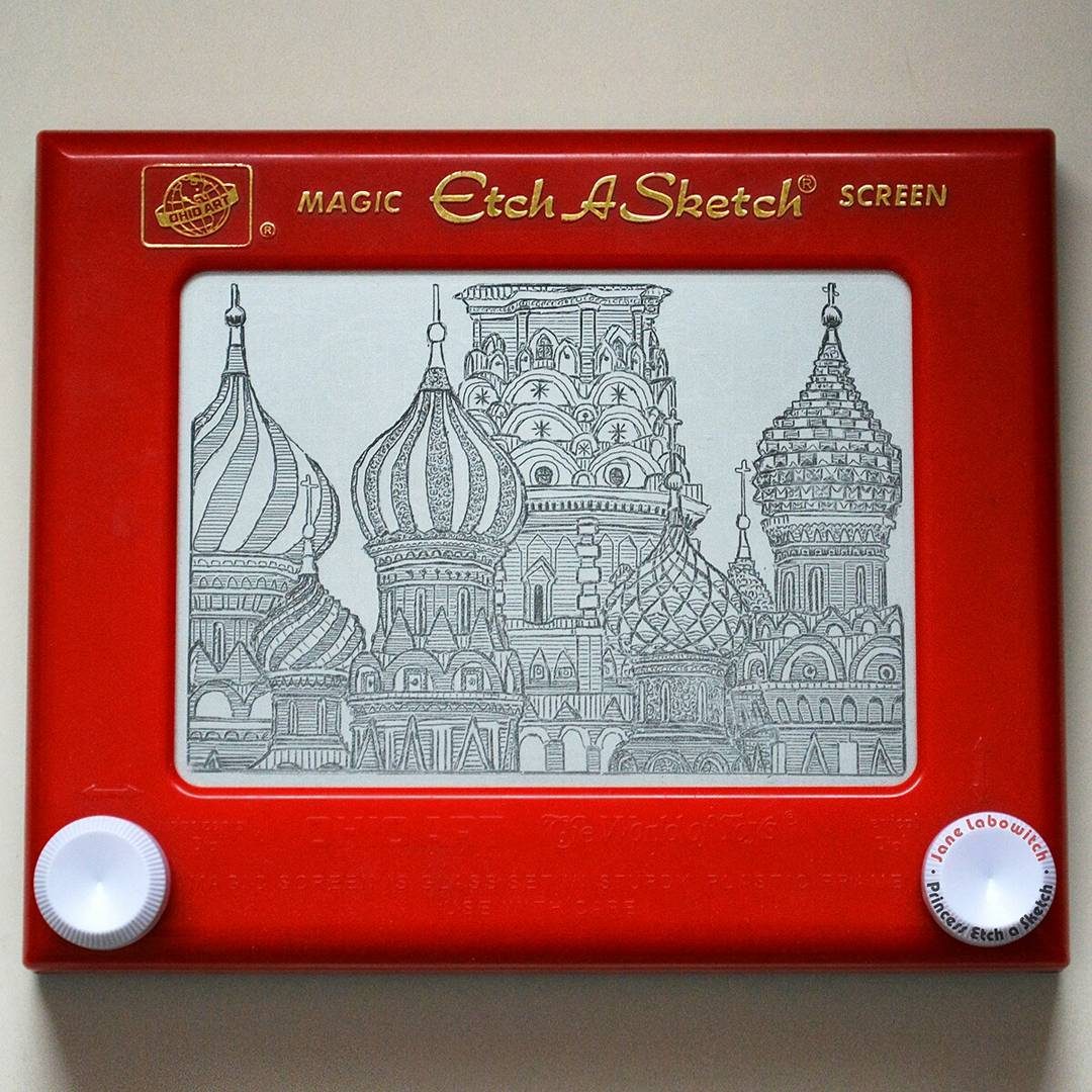  Etch A Sketch Line Drawing House with simple drawing