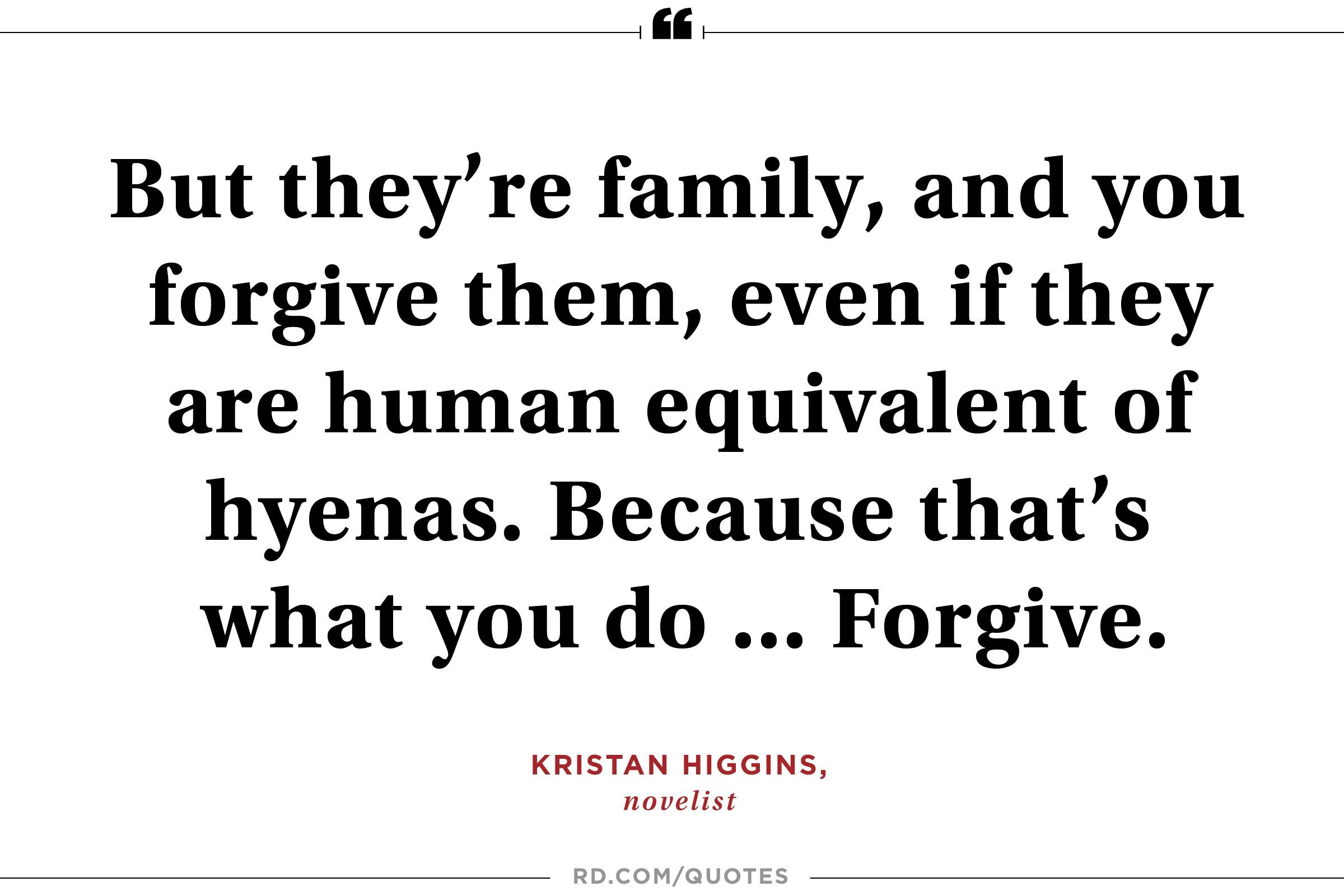 forgiveness in families