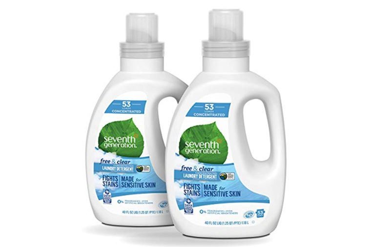 Seventh Generation Concentrated Laundry Detergent, Free & Clear Unscented, 40 oz, 2 Pack (106 Loads)