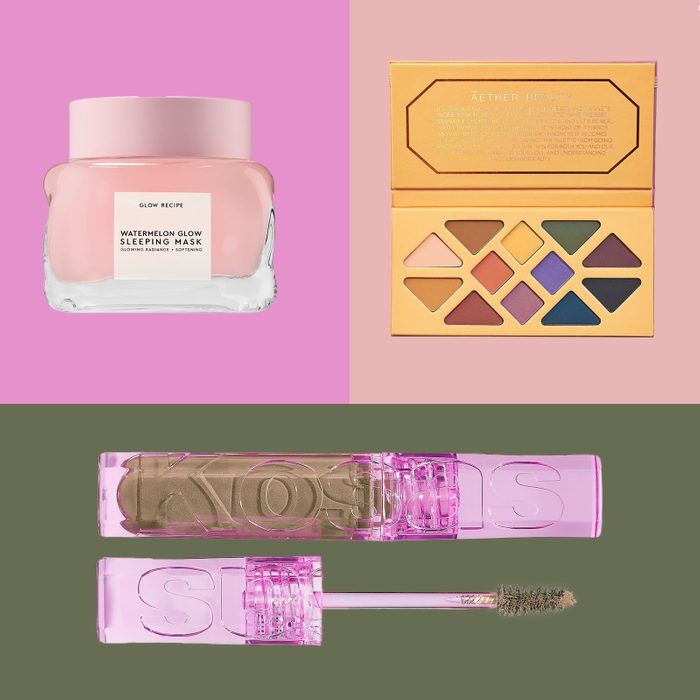 clean makeup brands in three part collage