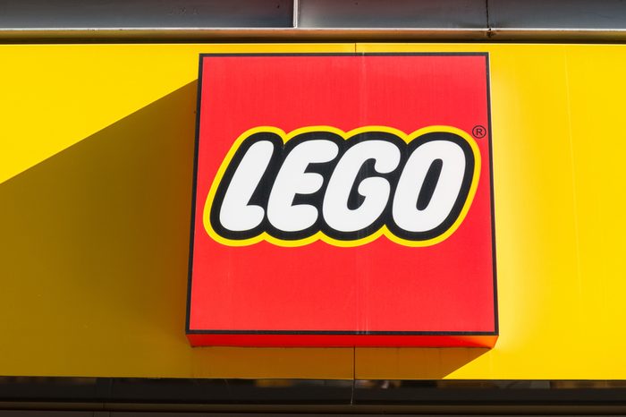 COLOGNE, GERMANY OCTOBER, 2017: Lego logo on a store front. Lego is a line of plastic construction toys that are manufactured by The Lego Group, a privately held company based in Billund, Denmark.