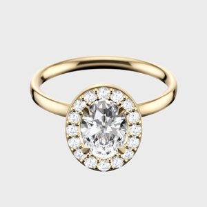 The Oval Halo Engagement Ring