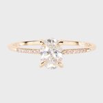 The Swan Solitaire Oval Supreme Engagement Ring