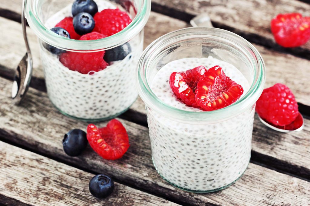 tasty healthy snacks | chia-seed pudding