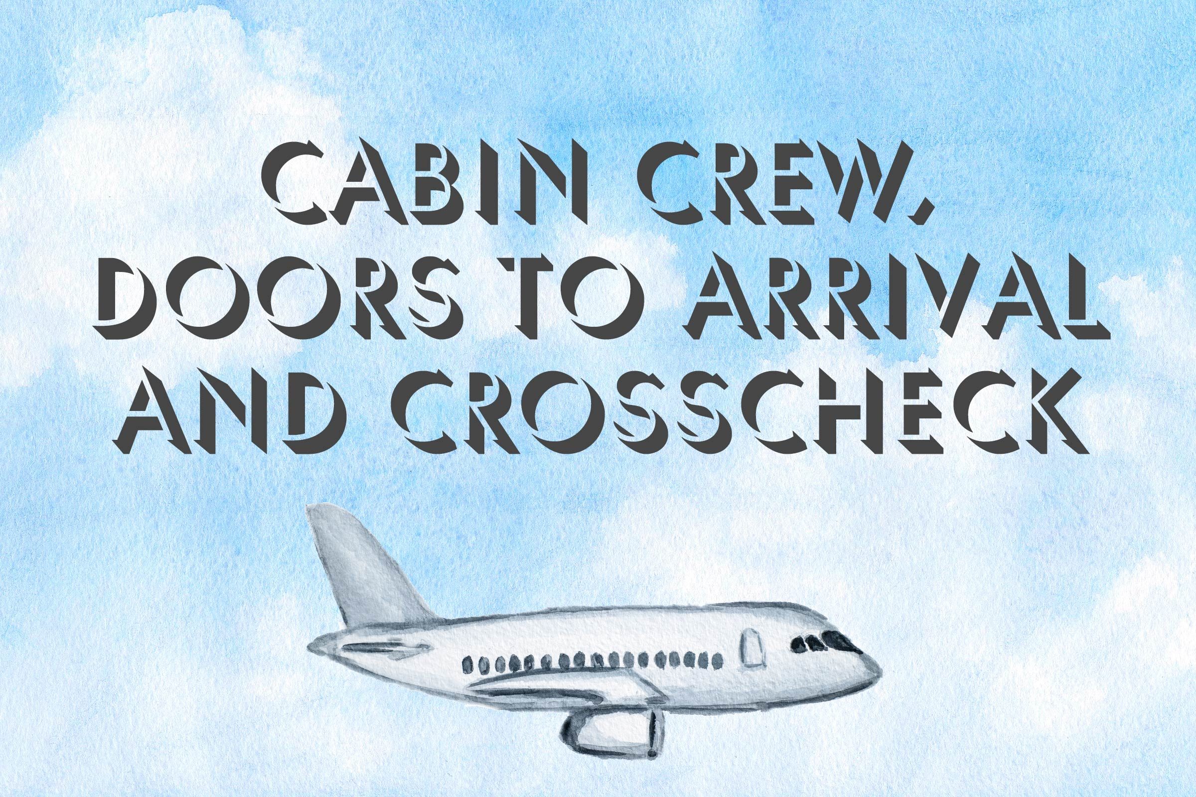 Cabin Crew Arm Slides and Cross-Check 