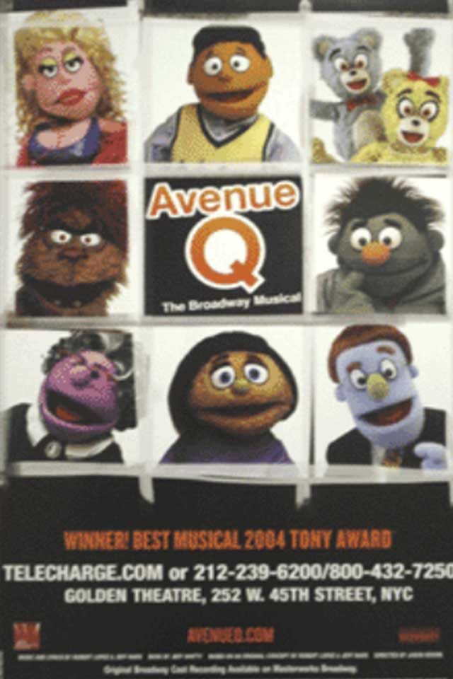 04-avenue-q-Hidden Lessons from Our Favorite Broadway Shows-via broadwayposters.com