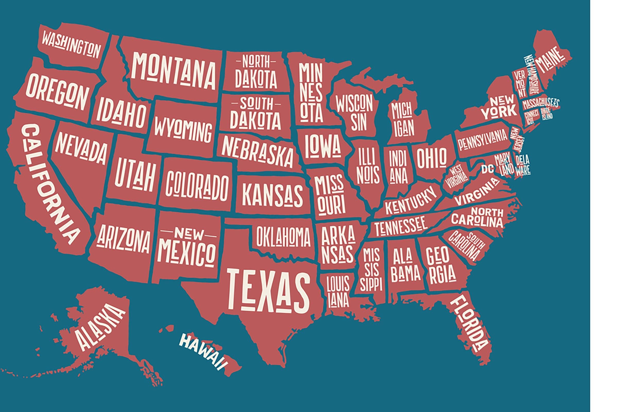 Name a us state beginning with m