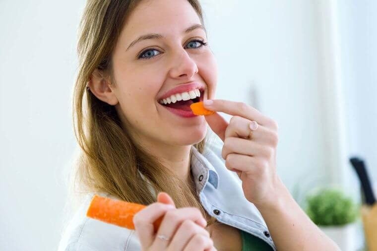 Image result for girl eating carrot,nari