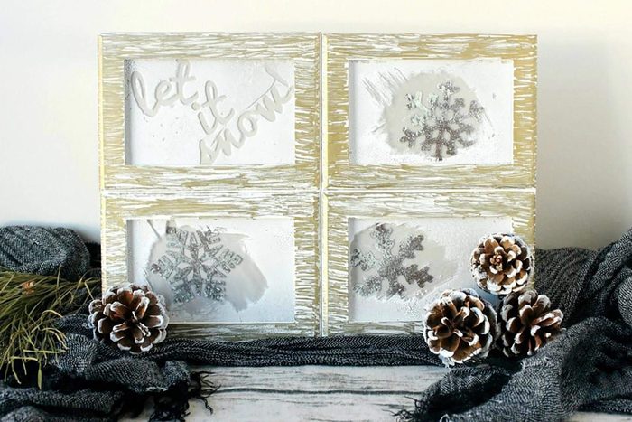 frosted winter frames diy christmas gift