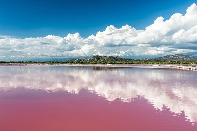 Pink-lakes