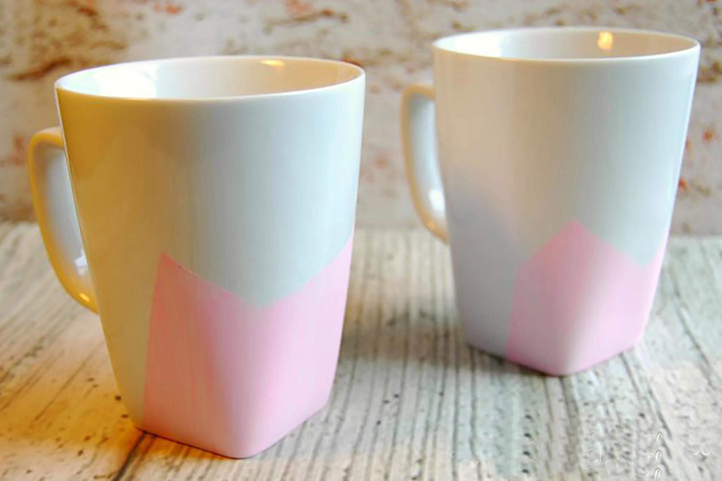 diy color etched mugs for gift