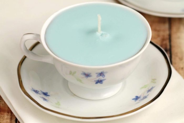 stress relief diy teacup candle