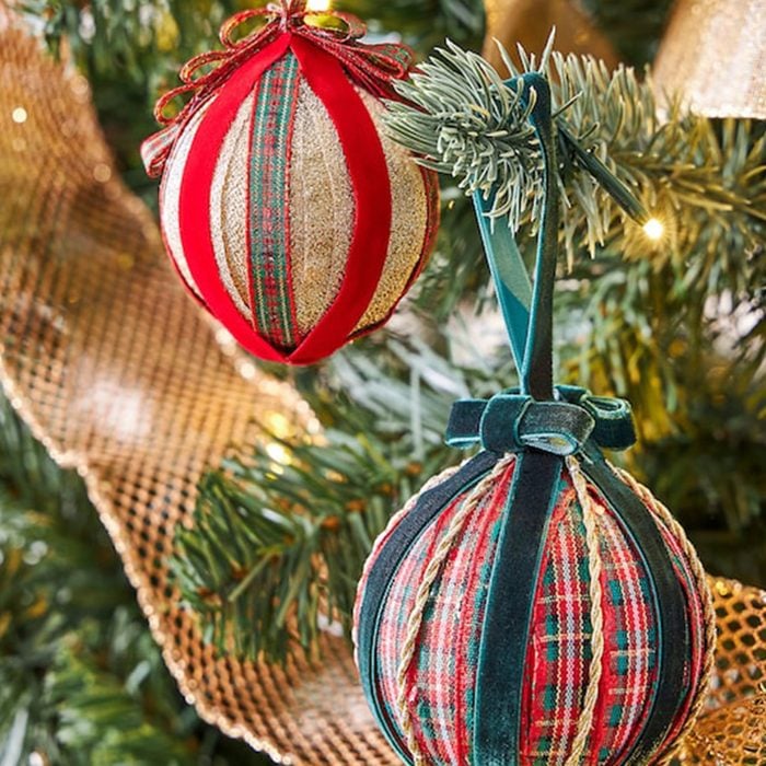 Ribbon Wrapped Christmas Ornament