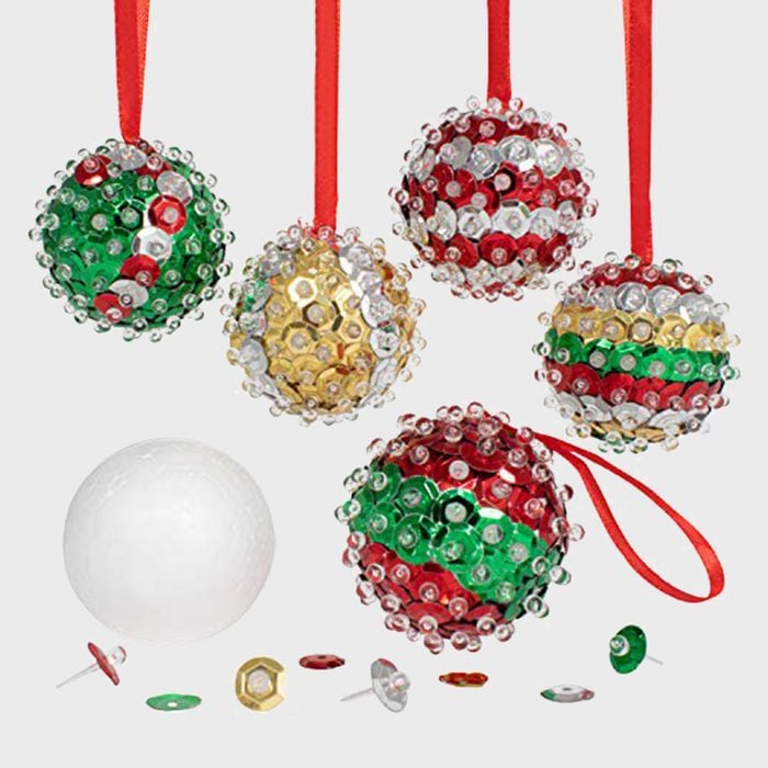 Sequined Christmas Ornaments