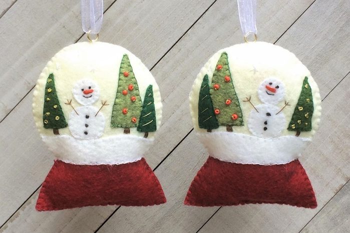 Snow Globe Christmas Ornaments