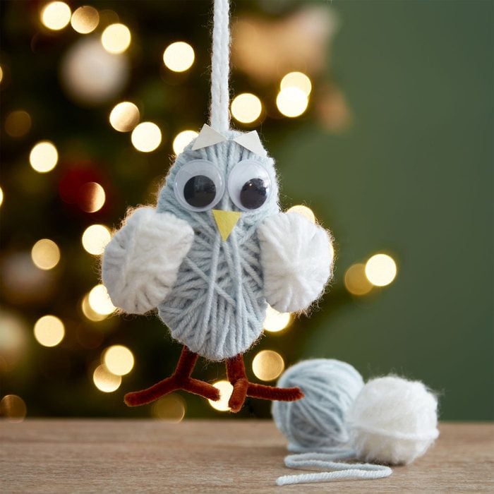 Snowy Bird Christmas Ornament