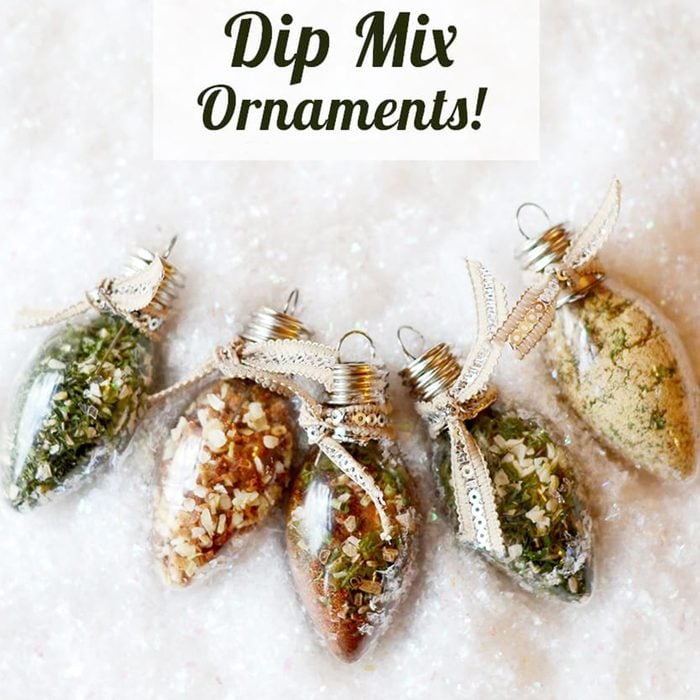 Dip Mix Ornaments diy gift