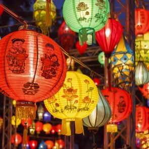 Asian lanterns in international lantern festival